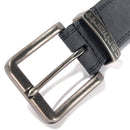 Carhartt Men's Signature Casual Belt | Jefferson Belt (Black With Nickel Roller Finish)