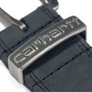 Carhartt Men's Signature Casual Belt | Jefferson Belt (Black With Nickel Roller Finish)
