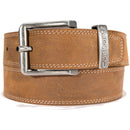 Carhartt Men's Signature Casual Belt | Jefferson Belt (Brown With Nickel Roller Finish)
