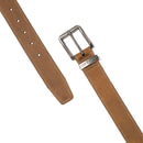 Carhartt Men's Signature Casual Belt | Jefferson Belt (Brown With Nickel Roller Finish)