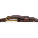 Carhartt Men's Signature Casual Belt | Leather Engraved Buckle Belt (Brown With Oeb Finish)