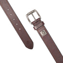 Carhartt Men's Signature Casual Belt | Roller Buckle Belt (Brown)