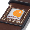 Carhartt Men's Signature Casual Belt | Saddle Leather Belt (Brown With Nickel Roller Finish)