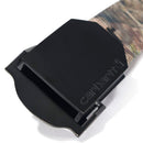 Carhartt Men's Signature Casual Belt | Signature Webbing Belt (Gold With Black Logo & Matte Gunmetal Finish)