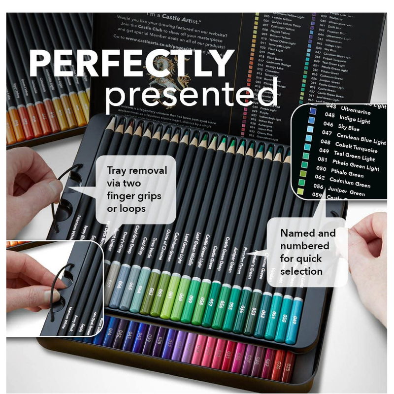 Castle Art Supplies 120 Colored Pencils Set – Legacy Crafts