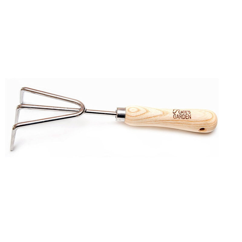 Cate's Garden Garden Hand Cultivator Premium Hand Rake for Tilling Soil