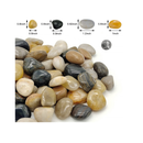 Cerpourt Polished Pebbles for Garden Plants | Natural Stone Decor