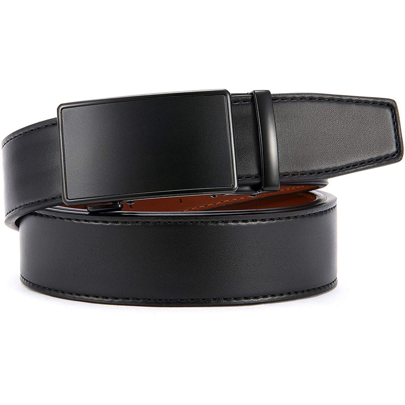 CHAOREN Mens Belts Leather Ratchet belt with Automatic Slide