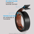 Chaoren Leather Ratchet Dress  Belt | with Automatic Slide |  01 Essential Ratchet Buckle W Genuine Leather