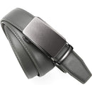 Chaoren Leather Ratchet Dress  Belt | with Automatic Slide | Racheting Belt W Dark Grey