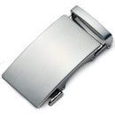 Chaoren Leather Ratchet Dress  Belt | with Automatic Slide | Z-basic Buckle Silver W Dress Belt Black