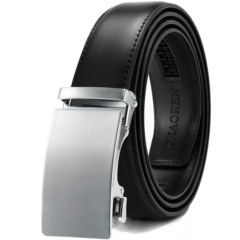 Chaoren Leather Ratchet Dress Belt | with Automatic Slide | Z-basic Bu Chaoren Leather Ratchet Dress Belt | with Automatic Slide | Z-basic Bu