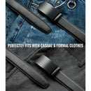 Chaoren Leather Ratchet Dress  Belt | with Automatic Slide | Basic Automatic Buckle W Dress Belt