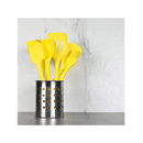 Chef Craft Premium Silicone Kitchen Tool and Utensil Set| 5 Piece Color Yellow