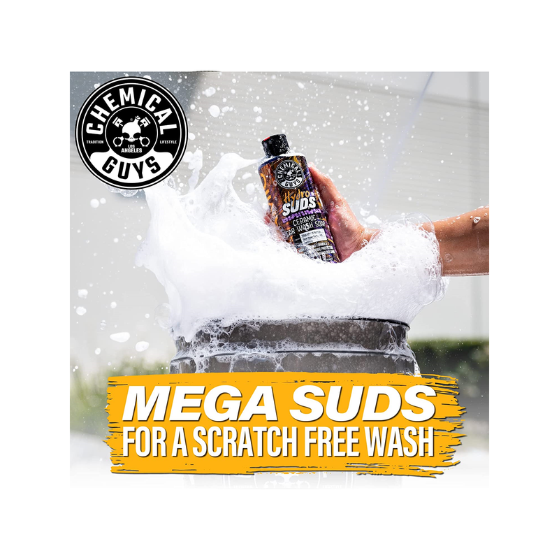 Chemical Guys CWS21264 HydroSuds Ceramic SiO2 Shine High Foaming Car Wash Soap | for Cars, Motorcycles