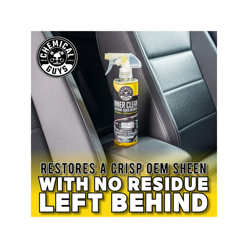  Chemical Guys SPI_663_16 InnerClean Interior Quick Detailer and Protectant | 16 oz | Color Yellow 