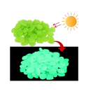 Chic Style Glow in The Dark Garden Stones for Walkways and Decoration