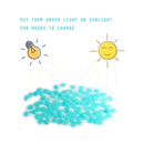 Chic Style Stones Pebbles Luminous Indoor Outdoor Walkway Decoration