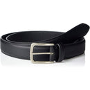 Columbia Men's Classic Logo Belt | Casual Dress with Single Prong Buckle | Color Black Bull
