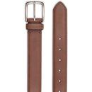 Columbia Men's Classic Logo Belt | Casual Dress with Single Prong Buckle | Color Brown Bull