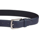 Columbia Men's Classic Logo Belt | Casual Dress with Single Prong Buckle | Color Navy