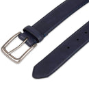Columbia Men's Classic Logo Belt | Casual Dress with Single Prong Buckle | Color Navy