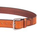 Columbia Men's Classic Logo Belt | Casual Dress with Single Prong Buckle | Stitched Tan