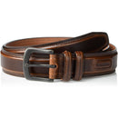 Columbia Men's Classic Logo Belt | Casual Dress with Single Prong Buckle | Color Minimal Brown
