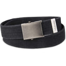 Columbia Men's Military Web Belt-Adjustable Cotton Strap and Metal Plaque Buckle | Color Black