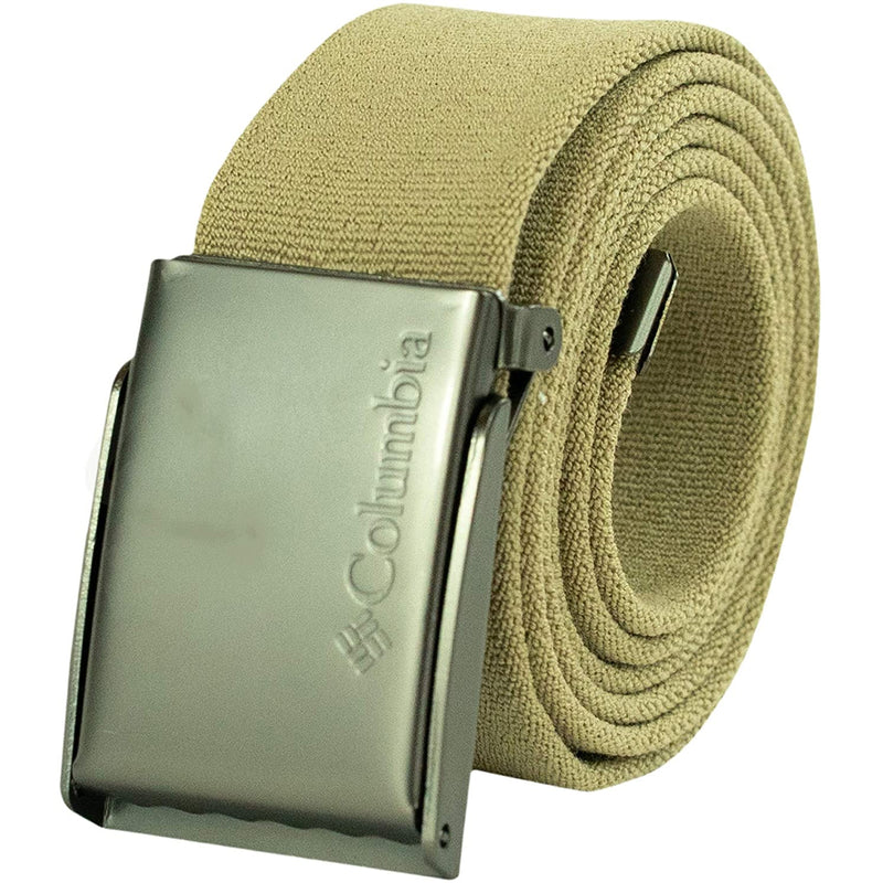 Columbia Men s Military Web Belt Adjustable Cotton Strap and Metal Pla
