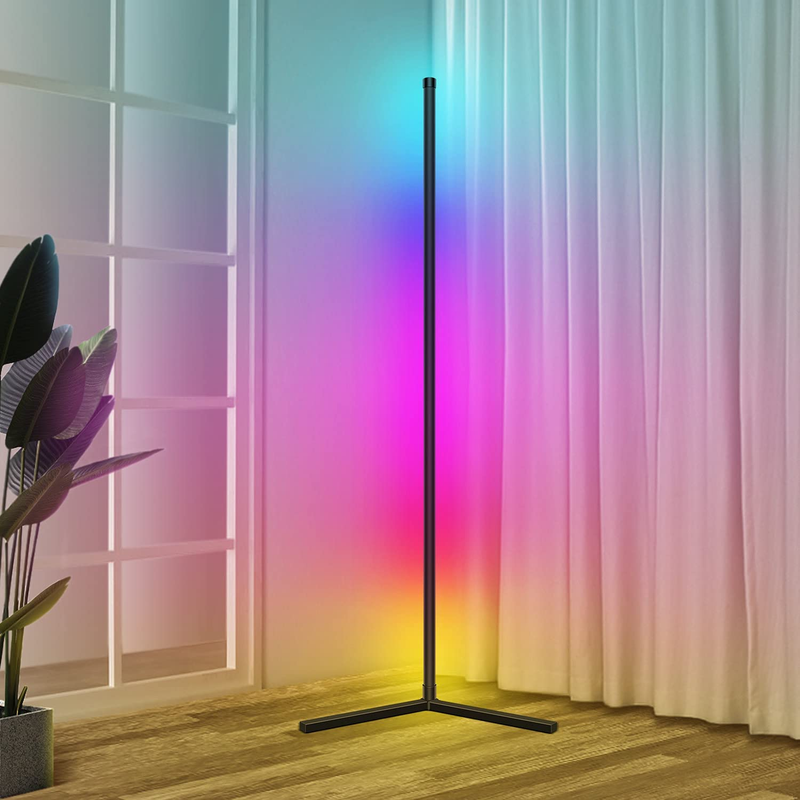 Corner Floor Lamp Color Changing LED Floor Lamp Ambient Lighting App Control