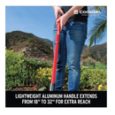 Corona GT3090 GT 3090 Extendable Handle 3-Tine Hoe | Color Red