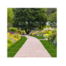 Cosweet Square Fake Grass Mat Self Draining Floor Mat for Dogs