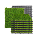 Cosweet Square Fake Grass Mat Self Draining Floor Mat for Dogs