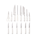 Cuisinart C77WTR-15P Classic Forged Triple Rivet| 15 Piece Knife Set Color White