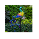 DREAMSOUL Solar Lights for Outdoor Garden | Metal Peacock Decor