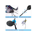 DREAMSOUL Solar Lights for Outdoor Garden | Metal Peacock Decor