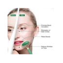 Deciniee Natural Jade Facial Roller Gua Sha Massage Tool for Skin Care