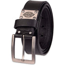Dickies Men's Casual Leather Belt | Black Plaque