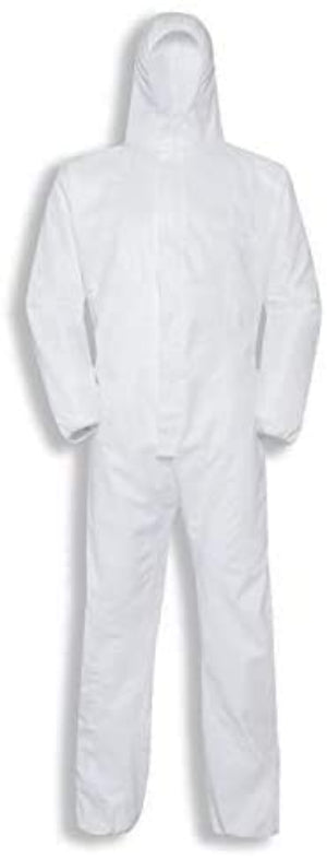 Disposable Coveralls with Hood Protective Suit (2, 2X-Large)