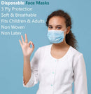 Disposable Face Mask | 3-Layer Medical Masks with Elastic Ear Loops