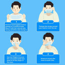 Disposable Safety Masks with Adjustable Nosebridge (50 Pcs)