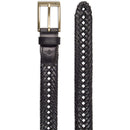 Dockers Men's Leather Braided Casual and Dress Belt | Color Black/Black