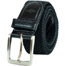Dockers Men's Leather Braided Casual and Dress Belt | Color Black Canvas