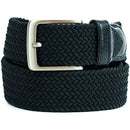 Dockers Men's Leather Braided Casual and Dress Belt | Color Black Canvas