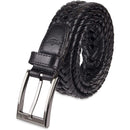 Dockers Men's Leather Braided Casual and Dress Belt | Color Black Leather