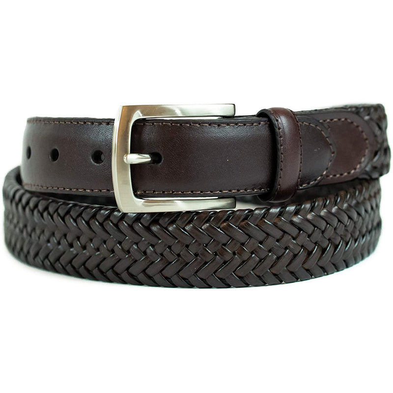 Dockers Men's Leather Braided Casual and Dress Belt