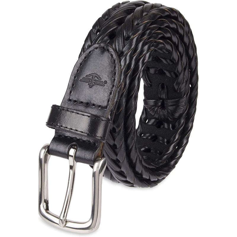 dockers men's leather braided casual and dress belt Dockers Men's Leather Braided Casual and Dress Belt Brown : 32