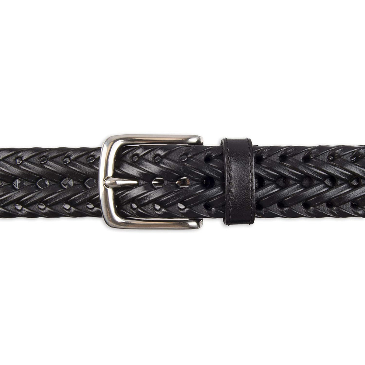Dockers Men's Leather Braided Casual and Dress Belt
