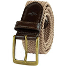 Dockers Men's Leather Braided Casual and Dress Belt | Color Khaki